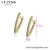 Import 97412 xuping indonesia artificial fine diamond jewelry, V hoop earring from China