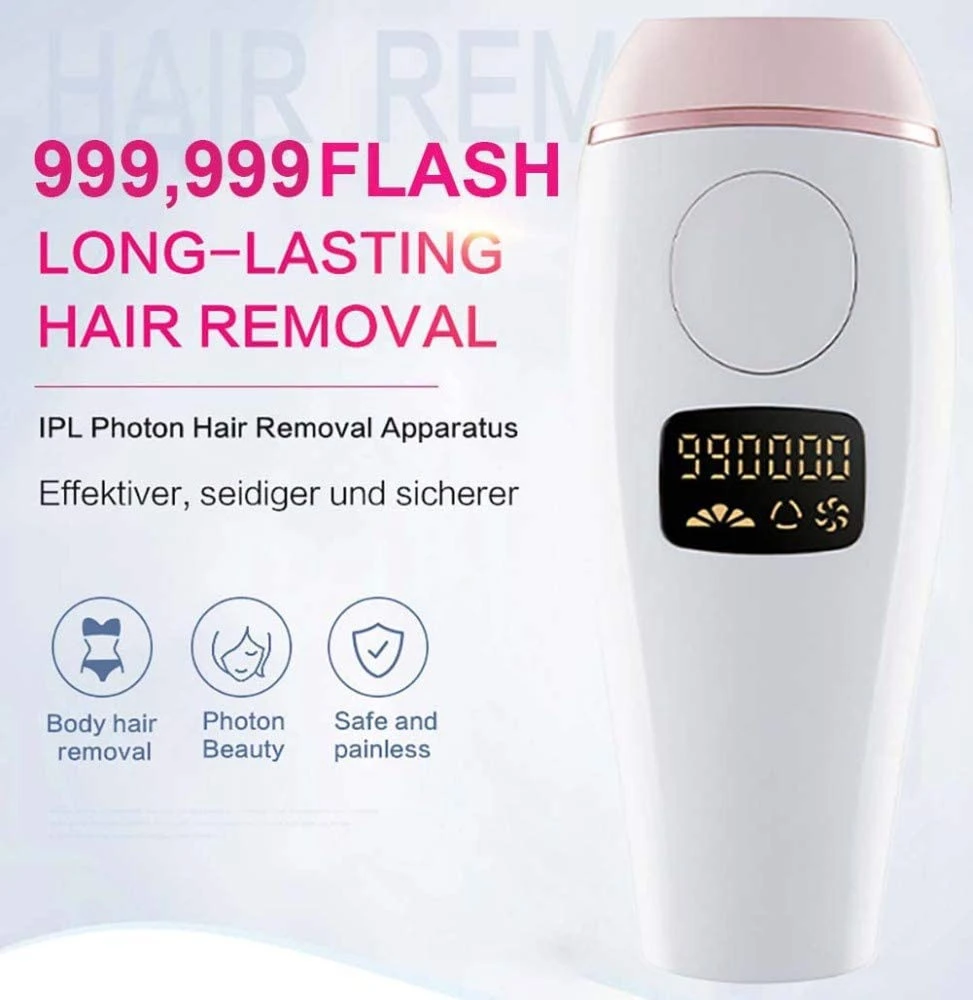 999,999 Flashing times  Portable Laser Hair Removal Machine Painless Hair Remover IPL Hair Removal Home Use