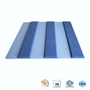 9mm, 12mm Light Weight 100% Recycled Ceiling Decoration Sound Absorbing Fireproof Polyester Fiber Acoustic Panel