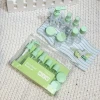 9PCS Travel Refillable Bottle Set Portable Cosmetic Lotion Toner Spray Shampoo Cream Liquid Empty Container Tool