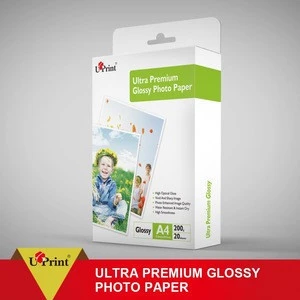 A4 Inkjet paper 135G Glossy Photo Paper 210x 297mm 100 sheets per pack with waterproof colorful bag paper photo