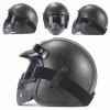 ABS Safety DOT Leather Classic Riding Full Face Motorcycle Helmet with a mask