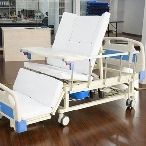Adjustable Medical Device Portable Disabled Hydraulic Hospital Bed with Remote Control made in china
