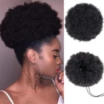 Afro Wigs Big Size 10Inch Chignon Bun natural Synthetic darling Braiding Hair Adjustable Hair Bun Extensions For Women