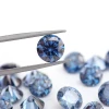 All Size Round Brilliant Cut Moissanite Loose Stones Blue Color Vvs Loose Moissanite Diamonds Hot Sale