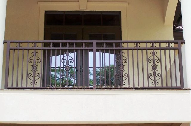 Aluminum alloy guardrail balcony guardrail aluminum art guardrail handrail courtyard fence
