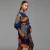 Import Amazon supplier African design hot style women v-neck lantern sleeve waist dress narrow waist cardigan dresses from China