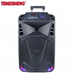 Amazon15 Inch wood best sell actory Price Big power professional audio outdoor portable Karaoke/PA System USB Charger party box