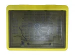 An Big Single Fan Laptop Cooling Pad Yellow