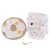 Animal print wholesale cute fashion flower pattern button closure Seersucker baby bib
