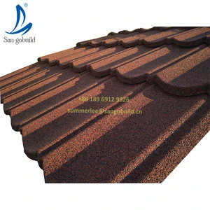 Anti-fade material stone coated metal steel sheet panel galvalume roofing shingles anti-storm structure aluzinc bond roof tiles