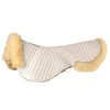 Anti-Slip Support Gel Half Pad with Sheepskin Horse Saddle Seat Covers