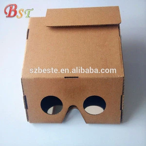 ar cardboard virtual reality video google 3d glasses fit for Android and ios systems