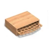 Assemble Removable Wooden Bamboo Storage K-cup Capsules Coffee Pod Holder With Drawer