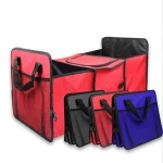 Auto folding collapsible golf car trunk organizers foldable trunk organizer