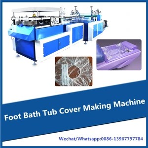 Automatic disposable foot bath tub cover making machine