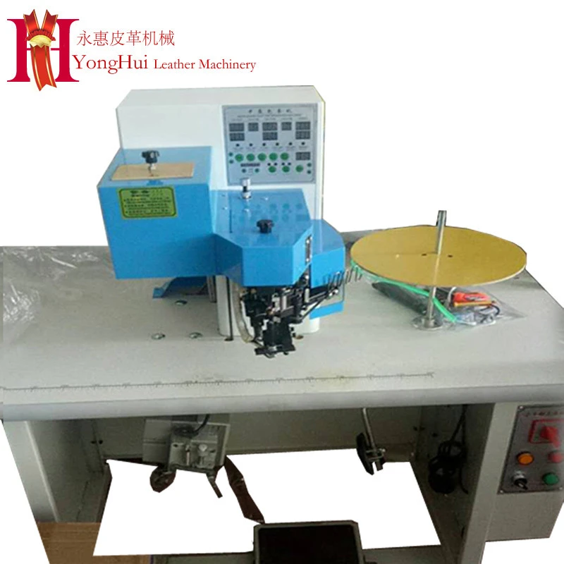 Automatic gluing cementing covering zipper on Bag Luggage Zipper Machine