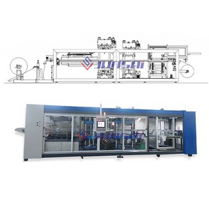 Automatic illig pp pe cpet bops plastic food packaging container biscuit tray making vacuum forming thermoforming machines
