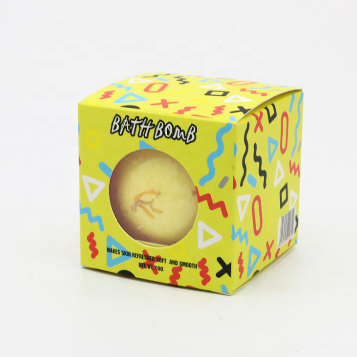 B25 New products organic bath bomb fizzy with single packaging