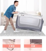 baby cribs and cots  playpens with canopy mosquito net folding baby safe playpen fence portable cot infant kids activity centre
