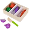 Baby Fruit Cut Toy Cooking Sets Wood Kitchen Wooden Toys Fruits And Vegetables Cutting Toys
