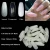 Import Ballerina Transparent Natural False Coffin Nails Art Tips Flat Shape Full Cover Manicure Nail Tips from China