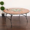 Banquet Dinner Wedding Party Round Solid Round Metal Folding Table