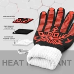Barbecue glove high temperature and heat-resistant cooking, microwave oven, oven gloves