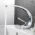 Import Bathroom Chrome Brass Curved Art Bathroom Basin Desk Faucet Vessel Vanity Sink Water Mixer Tap from China