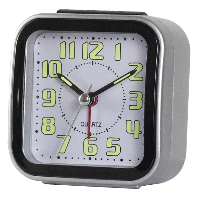 BB06808 IMARCH hot selling classic mini alarm clock square shape quartz movement travel alarm clock