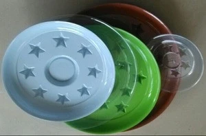 beautiful flower pot tray, Plastic colorful saucer