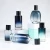 Import Best Seller 50ml 100ml 120ml Blue Crimp Neck Round Glass Perfume Bottle for wholesale from China