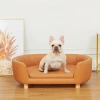 Best Seller Luxury Indoor Pet Sofa Chair Cat Dog Sofa Wood Pet Sofa Bed