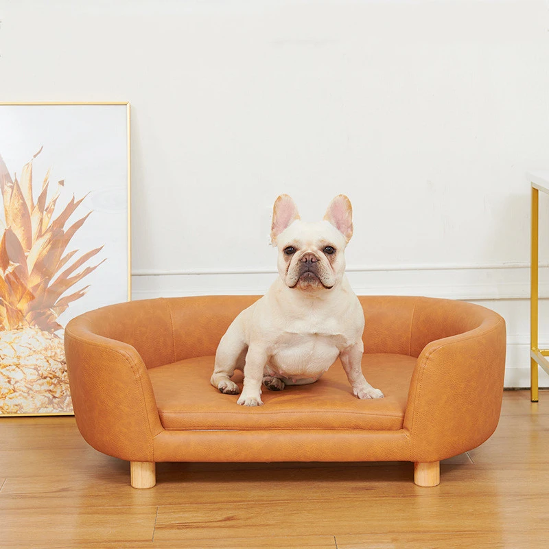 Best Seller Luxury Indoor Pet Sofa Chair Cat Dog Sofa Wood Pet Sofa Bed