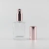 Best Selling Clear Cosmetic Glass Perfume Bottle with Pump Sprayer Screw Cap
