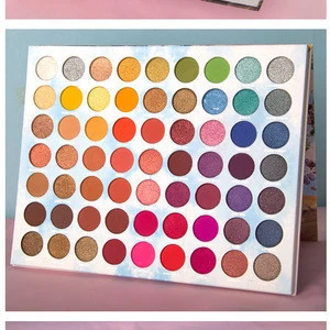 Best Selling Colorful 63 Colors Eyeshadow Makeup Pigment Cosmetics Mineral Nude Glitter Eye Palette