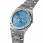 Best Selling Stainless Steel 316L Japan Quartz Movement Date Moon Month Low Moq Leather Watch