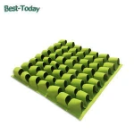 Best-Today  Felt Plant Vertical-Planter-pocketss Flower Greening Project Plant Wall Root Control Bag,Black,36 Po