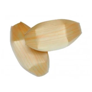 Biodegradable Disposable WOODEN SUSHI BOAT PLATES different sizes