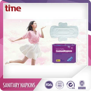 Biodegradable PLA cotton sanitary pads eco-friendly lady sanitary napkins