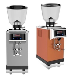 Black color burr electric coffee grinder semi-auto