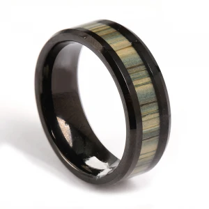 Black color wholesale new tungsten ring wedding band