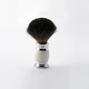 Black pure badger shaving brush beard clean tool for men moustache glooming,baber cosmetic razor brush for senior men