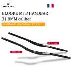 BLOOKE 31.8MM Caliber MTB Bicycle handlebar Cycle handlebar sautobike handle Bicycle handlebar 22.2mm