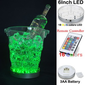 Buckets,Coolers&amp;Holders Cheap LED Wine Ice Bucket Light Base with IR Remote Controller