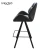 Import BY025 wholesales contemporary 180 degree self-turning sandy black base metal frame upholstered with PU bar stool from China