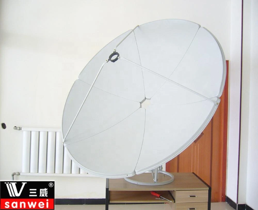 c band 160cm prime focus satellite dish antenna