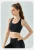 Import C CLOTHING Factory Traceless Cross Back High Support Sports Bra Fixed One Piece Cup Fitness Top For Ladies from China