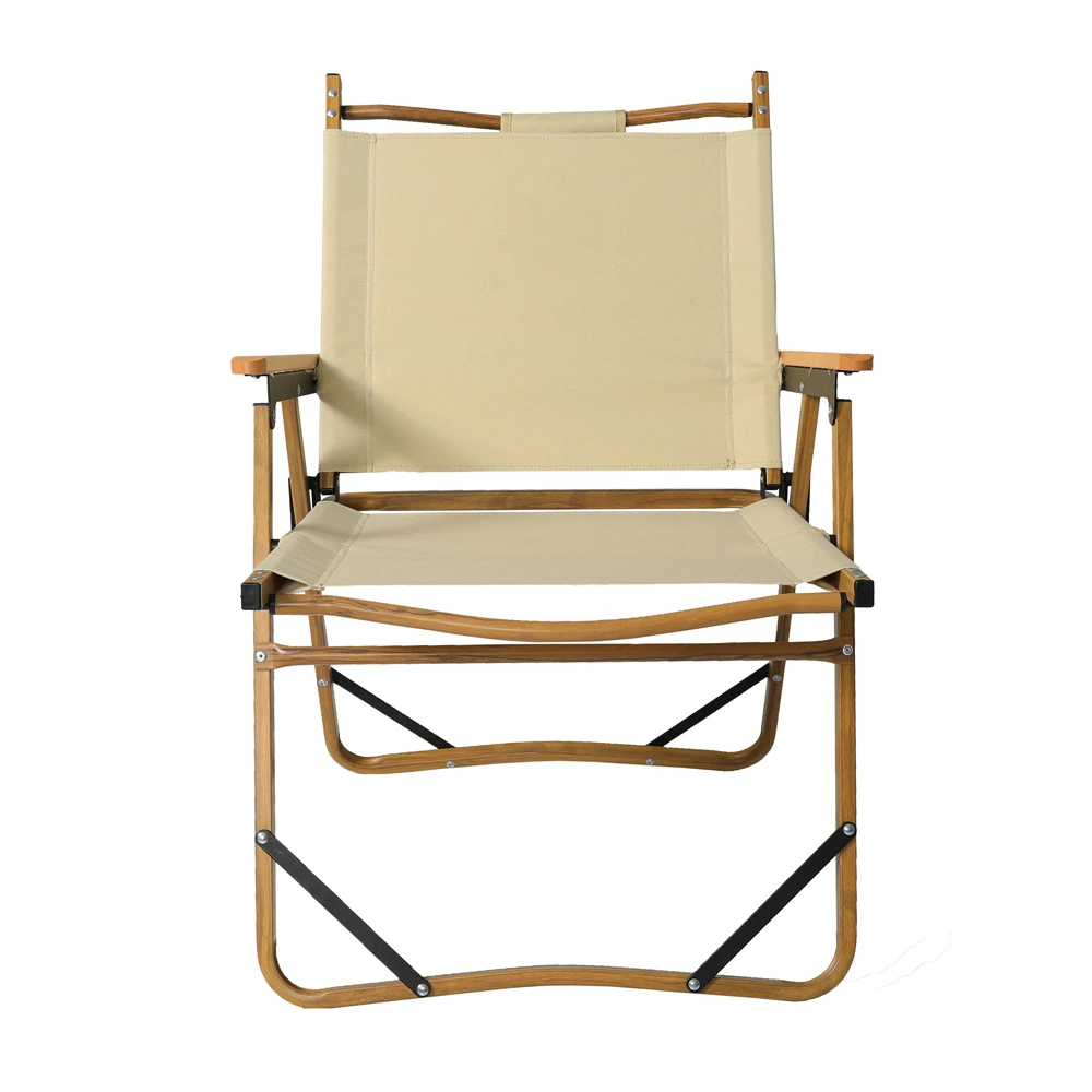 Camping Wood Chair Wholesale Beach Accessories Each Chair Aluminium Wood Foldable Beach Chair