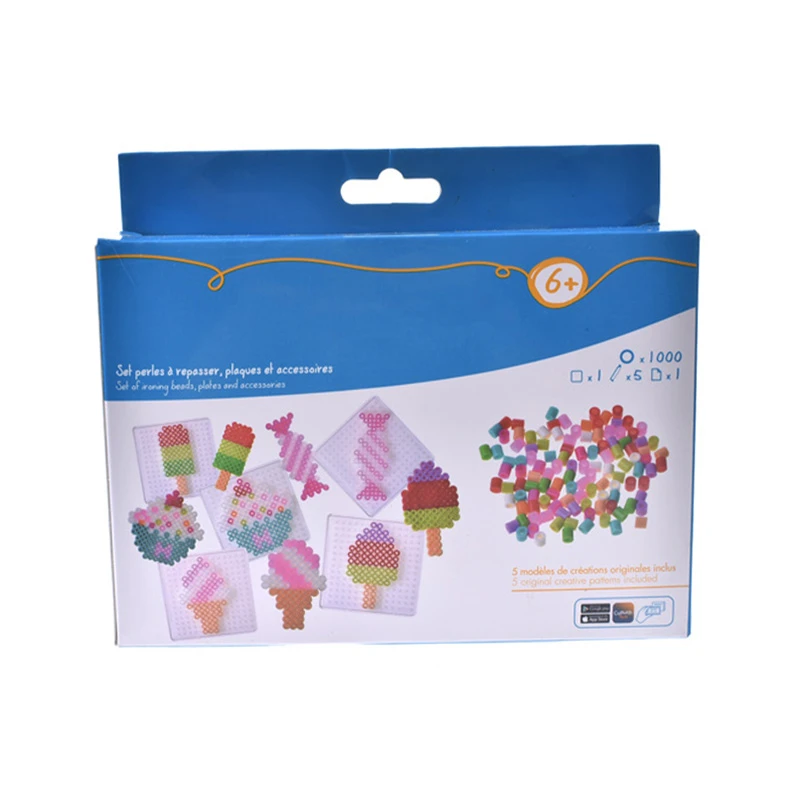 Candy series Handmade Toys Manufacturer wholesale educational toys diy craft fuse perler beads set kit ironing beads